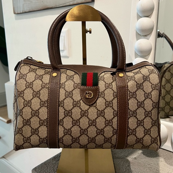 Vintage GUCCI Sherry Line Boston Bag - Picture 1 of 10